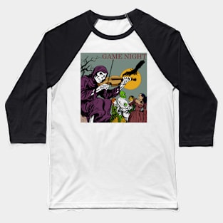 Skeleton playing at a game night Baseball T-Shirt